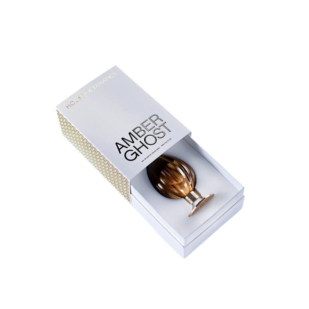Flakon des Nischenparfums Amber Ghost von House of Fanatics
