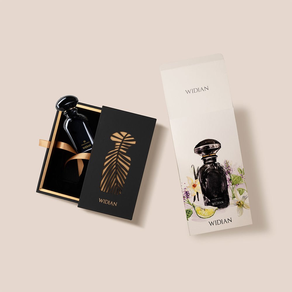 Flakon des Nischenparfums Black III von Widian