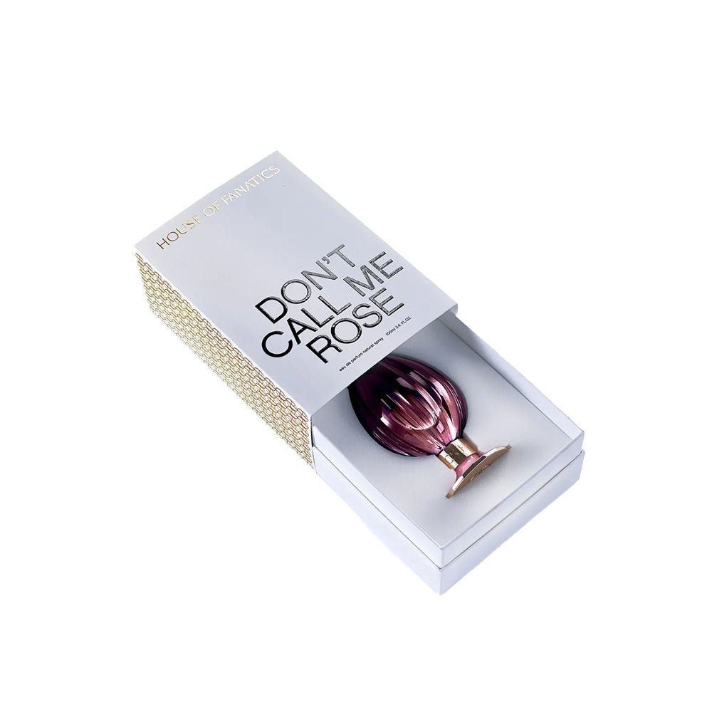 Flakon des Nischenparfums Don't Call Me Rose von House of Fanatics