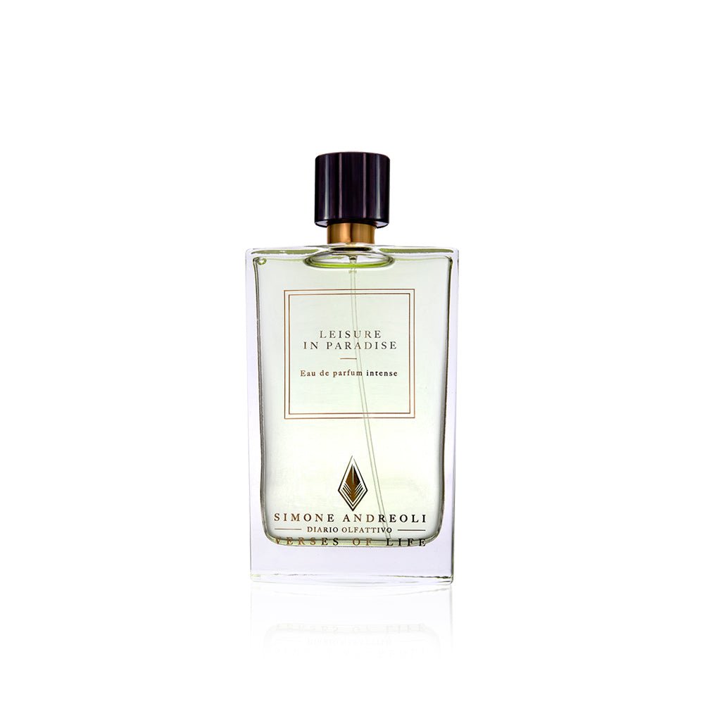 Flakon des Nischenparfums Leisure In Paradise von Simone Andreoli