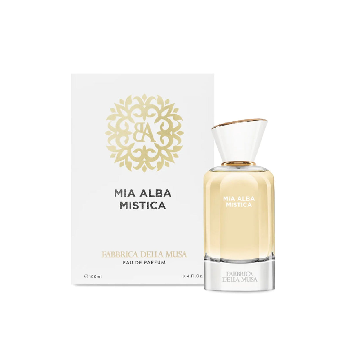 Flakon des Nischenparfums Mia Alba Mistica von Fabbrica della Musa