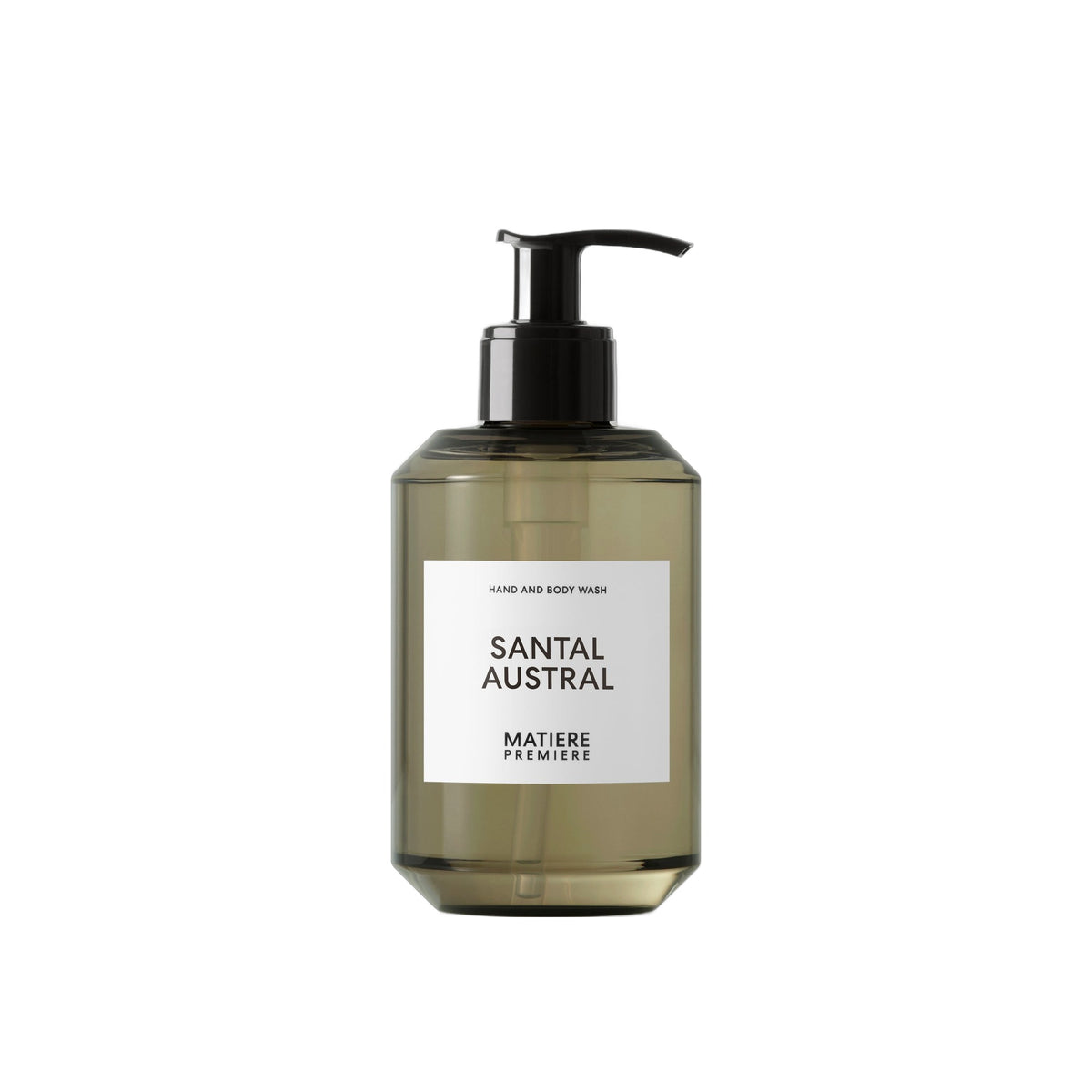 Flasche des Santal Austral Hand and Body Wash von MATIERE PREMIERE