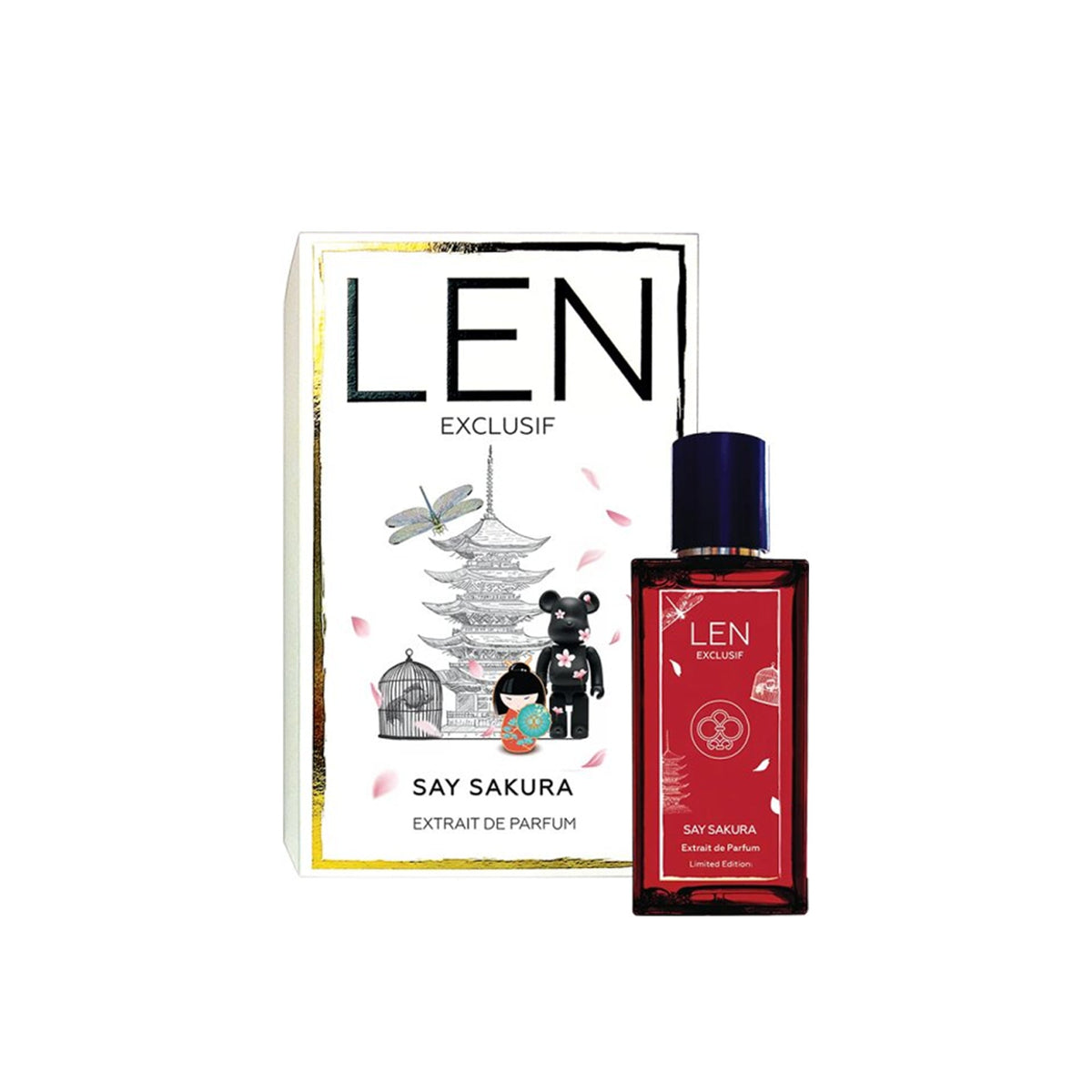 Flakon des Nischenparfums Say Sakura von LEN Fragrance
